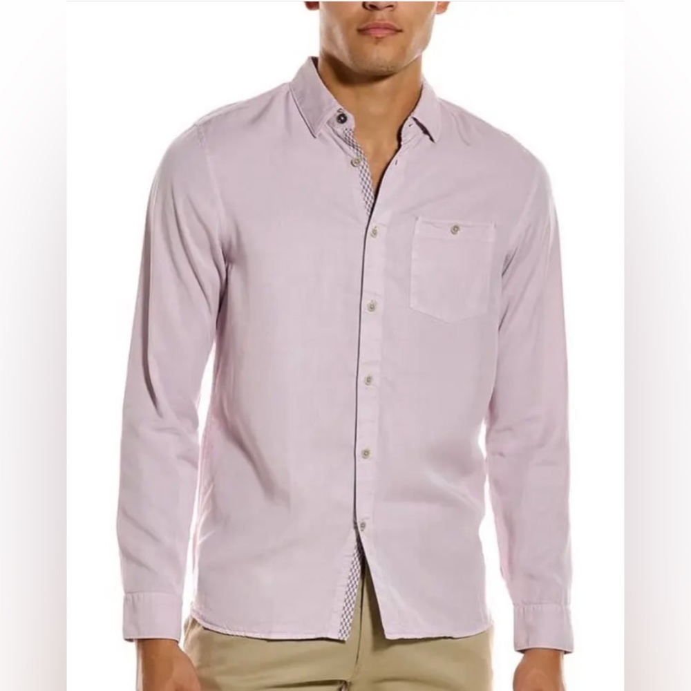 Ted Baker London Lilac Subtle Washed Long Sleeve Button Down Size: XL NWT